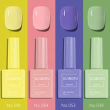 GUIBOFU 4Pcs 0.5Oz Gel Nail Polish Set Same Color Same Bottle Soak Off Gel Polish Kit Nail Art Manicure Salon DIY At Home For Women - Nhiều màu - Xem 23