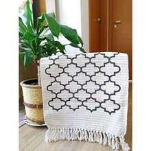 Geometric Kitchen Runner And Rug Kit, Loom Decoration, Natural Color - 原油 - 查看 4