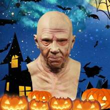 1 mặt nạ cao su bà ngoại chân thực, mũ trùm đầu cổ đầy hài hước, đạo cụ gây cười, cosplay, tiệc tùng hàng ngày, ngày lễ, phụ kiện hóa trang, đồ dùng tiệc bar club carnival, biểu diễn sân khấu, quà tặng & bộ sưu tập tuyệt vời, halloween - Nhiều màu - Xem 9