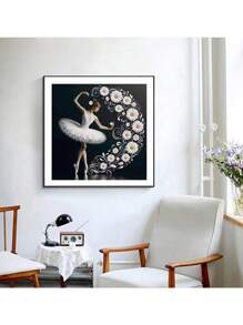 DIY Diamond Painting Kit, Daisy Ballerina Figure Series 5D Diamond Art Set, Suitable For Adult Beginners, Diamond Painting Art And Craft Home Wall Decor, 15.8*15.8in