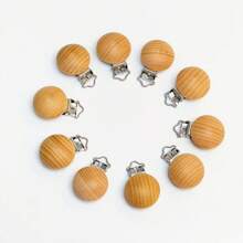 5/10pcs Beechwood Clasps DIY Beading Accessories - Non-porous Beech Wood Clip - View 7