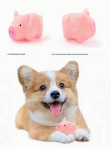 5/10 件套树脂趣味哼哼猪形猫/狗爱好者礼物和狗/猫妈妈喜爱的宠物玩具，互动咀嚼玩具，适合小猫/狗爱好者礼物和狗/猫妈妈喜爱的宠物，如狗爱好者和狗妈妈喜爱的宠物和猫爱好者和猫妈妈喜爱的宠物，无需电池的娱乐