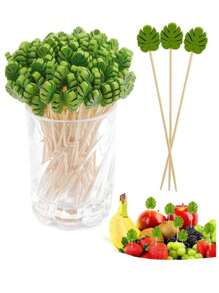 200pcs/100pcs/50pcs/20pcs Creative Fruit Skewers, Fruit Picks, Suitable For Party Events, Cake, Snacks, Party Decoration, Holiday Decoration