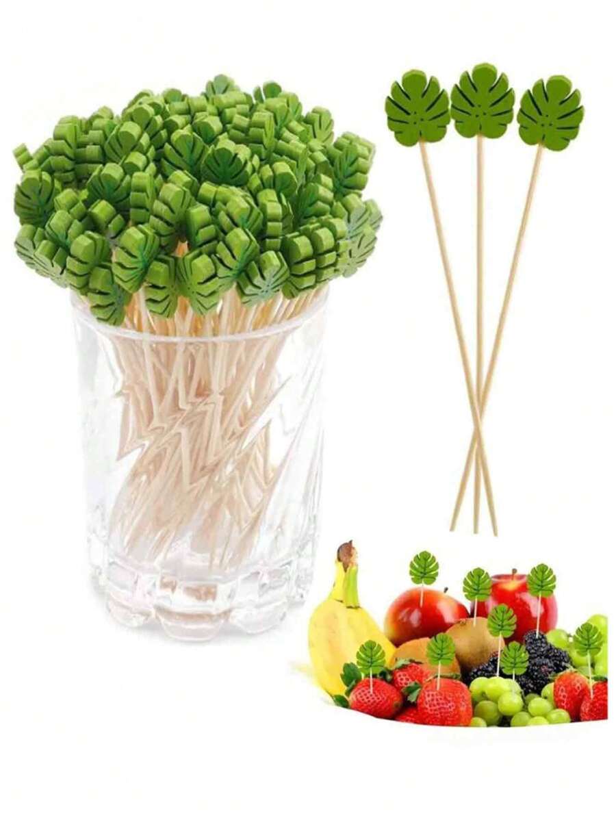200pcs/100pcs/50pcs/20pcs Creative Fruit Skewers, Fruit Picks, Suitable For Party Events, Cake, Snacks, Party Decoration, Holiday Decoration