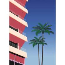 1pc Japan Beach City Summer Hiroshi Nagai Vaporwave Prints Posters Wandkunst Canvas Schilderij Nordic Wandfoto's Woonkamer Decor Geen Lijst
