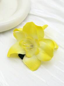 1个仿真花波西米亚风沙滩发夹，装饰性侧刘海夹头饰，适合女性度假、旅行、日常穿搭，夏季爪夹发夹，发卡，上学用品，女士度假装扮，发夹，生日礼物 - 彩色 - 查看 10