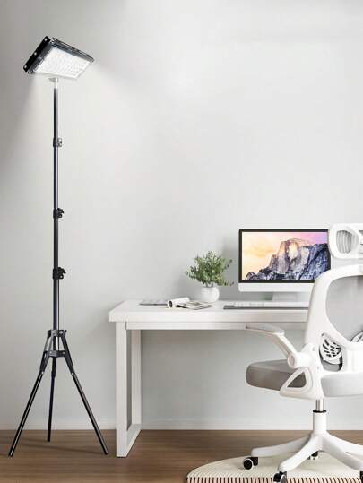 Bright LED Vloer Lamp Adjustable Temperature Dimmable Brightness Moderne Lamps, USB Lights Auto Timer Height Tripod St Work Verlichting Reading, Office, Living Room Bedroom view 8