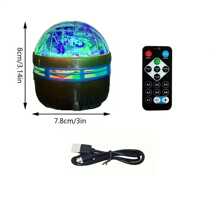 1pc Starry Sky Stargazing Projector, Creative Cosmic Galaxy Design For Children Learning, Decorative Atmosphere LED Night Light With Remote Control, USB Powered, Gorgeous Art