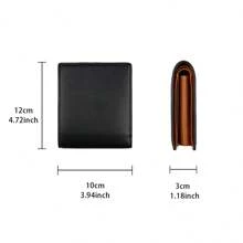 Fiosomia Men's Wallet Men's Simple Folding Large Capacity Coin Purse Leather For Men Wallet Mini Wallet Purse Wallet Men Wallet Leather Small Wallet Long Wallet Wallet - Brown - View 3