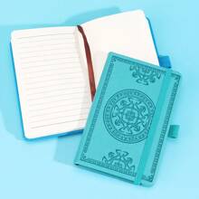 Carnet de notes portable de style rétro format A6, mini bloc-notes minimaliste de poche, pages intérieures à grille blanche, petit journal intime, cahier de croquis, cadeau de récompense pour étudiant, 8 options de couleurs, fournitures scolaires, rentrée des classes