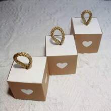 10/20/30/40/50pcs, Elegant Kraft Paper Jewelry Box For WeddingsBirthdays, And Parties -Perfect For Gift Wrapping And Decorating - Gift Box - View 10