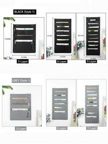 1pc Multi-Layer Hanging Storage - Wall Mounted Magazine, Book And Other Material Holder, Space Saving Essential, Washable Wall-Mounted File/Magazine Rack, Suitable For Office And Home Use - Multicolor - View 9