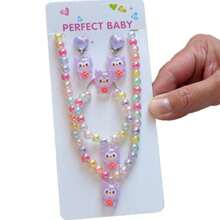 Sanrio 4pcs Sanrio Cartoon Hello Kitty Necklace Hairclips Ring Set Toy Kawaii Sanrio Teenagers Hairpins Accessories Birthday Gifts
