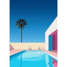 1pc Japan Beach City Summer Hiroshi Nagai Vaporwave Prints Posters Wandkunst Canvas Schilderij Nordic Wandfoto's Woonkamer Decor Geen Lijst