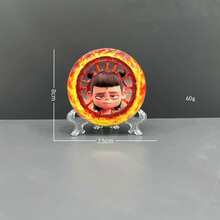 Nezha 2 Movie-Themed Cute Desktop Decoration Resin Craft Figurine, Ideal Small Gift
