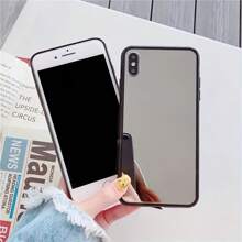 Soft Silicone Makeup Mirror Cases Compatible With Samsung Galaxy S25 S24 Ultra S20 S23 FE S22 Ultra S21 Plus A06 A16 A26 A36 A56 A14 A15 A34 A35 A55 A54 A24 A25 A53 A52 A52S 5G Full Lens Camera Protective ShockProof Case - Black - View 9