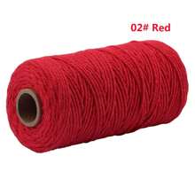 2 mm*100 m Corde de macramé, fil naturel épais, corde tressée synthétique filée au cœur, corde de macramé à 4 torons pour suspensions murales, accroches, DIY, décorations de la maison, emballages cadeaux