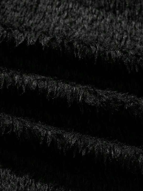 Men's Outdoor Winter Plush Motorcycle Style PU Leather Jacket, Black Detachable Fur Collar Lapel Pilot Letter Patch Zipper Leather Jacket.