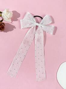 1 件女士简约优雅网状波尔卡圆点蝴蝶结发带，适合日常通勤、节日聚会、生日庆祝、户外旅行和任何场合。送给好朋友的完美礼物