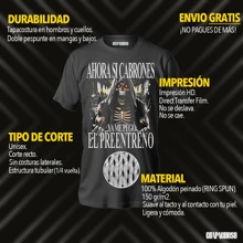 Playera Calaca Chida Gym Me Pego Preentreno - Negro - Ver 2