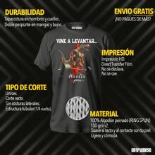Playera Calacas Gym Vine A Levantar  Velociraptor Calacas chidas bestias gym rat gimnasio fuerte moderno suave y fresco comodo para hacer ejercicio estampado