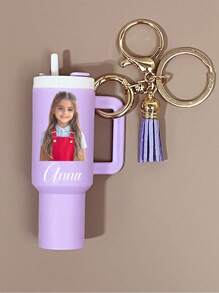 Personalized Mini Cup Keychain Pendant, Custom And Name, Making It A Unique Accessory Pendant, Including Storage Space, Portable Bag Pendant, Lipstick Storage, Portable Perfume Storage, Perfect Back-To-School And Gift Options,Customized Keychains & Accessories,Street Casual Chic,Apparel Accessories,Halloween Edit,Boyfriend,Girlfriend,Family,Friends,Trinkets, Vintage Leather - Multicolor - View 14