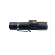 Small Powerful Light Flashlight With USB Charging, Super Bright, Long Range, Portable, Lighting With 3 Adjustment Modes (Strong Light, Weak Light And Strobe Flash). - White Light - View 3