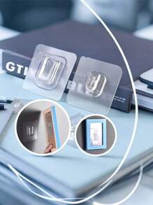 6/14/20个装强力粘钩，易于安装的实用挂钩 - 防水塑料壁挂式，无痕夹，无需钻孔，用途广泛，适用于浴室、厨房、家居、墙面装饰、电话挂钩、路由器挂钩、插座挂钩、相框挂钩、遥控器挂钩等。 - 多功能挂钩，适用于卧室、办公室，时尚实用。 - 彩色 - 查看 7