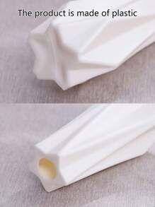 1/2/3pcs 4-6 Inch Mini Plastic Flower Vases, Home Living Room Dining Table Floral Decor Vase (Suitable For Dried Flowers), Home Decoration Room Decor Glass Vase - White - View 7