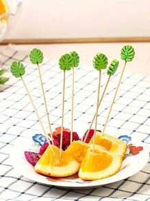 200pcs/100pcs/50pcs/20pcs Creative Fruit Skewers, Fruit Picks, Suitable For Party Events, Cake, Snacks, Party Decoration, Holiday Decoration