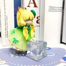 1pc Green Tea Party Cat Anime Figure Model, Desktop/Car Decor, Home Decorations, Suitable For Adult Collection Enthusiasts