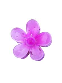 1 Stück/6 Stück blumenmusterhafte, süße und elegante Haarklammern aus buntem ABS-Kunststoff für Frauen, Candy-farbene Haraccessoires wie Haarklammern, Haarklammern, Haarklammern, Haarklemmen, Haarklammern