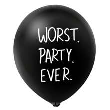 10Pcs 12inch Funny Old Age Birthday Party Balloons Cute Offensive Latex Balloons For Adults Funny Birthday Single Party Decoration,Christmas - Black - View 5
