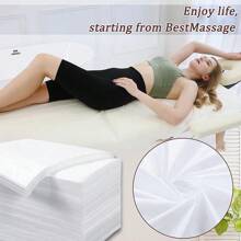 Disposable Bed Sheet 20 Pieces 80cm X 180cm Massage Table Sheet Non-Woven SPA Bed Cover Breathable Massage Beauty Tattoo