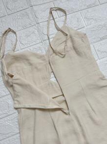 Short Dress Marrante Faminina - 淺褐色的 - 查看 3