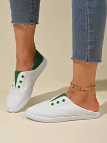 Damen Slip-On Lässig Sportschuhe, modisch & bequem für den Alltag, Badminton, Studentenkasual-Outfit, Sportschuhe