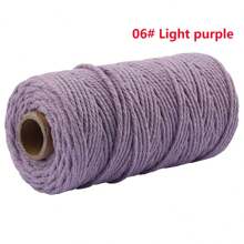2 mm*100 m Corde de macramé, fil naturel épais, corde tressée synthétique filée au cœur, corde de macramé à 4 torons pour suspensions murales, accroches, DIY, décorations de la maison, emballages cadeaux