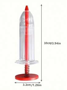 1pc Portable Seed Dispenser - Easy-To-Use Manual Seed Sower Suitable For All Seeds, Ideal Garden And Lawn Care Tool, Seed Point Spreader