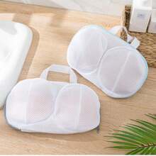 1pc Mesh Bra Wash Bag - Machine Washable, Anti-Deformation Bra And Lingerie Storage Bag With Zipper Closure, Travel & Household Storage Laundry Bag