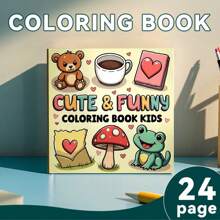 1 libro da colorare rilassante - 24 pagine spesse, immagini interessanti, rilassati, riscalda la tua vita, un libro da colorare artistico per adulti per ridurre lo stress, regalo per la festa della mamma, forniture scolastiche