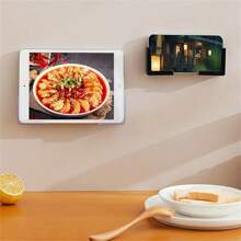 2 Stücke Universal Handyhalter mit Klebefolie, ohne Bohren, Tablet-Halterung zum Aufhängen an der Wand, Ladestation und Aufbewahrungsregal - für Smartphones & Tablets - geeignet für Zuhause & Büro - perfektes Geschenk für Technik-Liebhaber