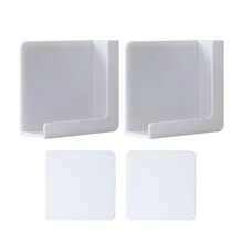 2 Stücke Universal Handyhalter mit Klebefolie, ohne Bohren, Tablet-Halterung zum Aufhängen an der Wand, Ladestation und Aufbewahrungsregal - für Smartphones & Tablets - geeignet für Zuhause & Büro - perfektes Geschenk für Technik-Liebhaber