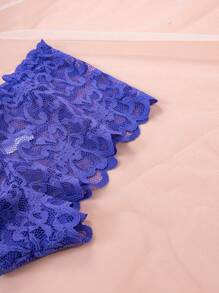 5pcs/Set Sexy Lace Lingerie Set, Wireless Bra, Comfortable Camisole Top & Shorts, Suitable For Party, Home Wear, Spring/Summer - 彩色 - 查看 3