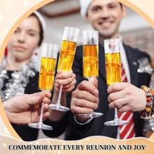 可重复使用的鸡尾酒杯，适用于户外派对、家庭酒吧、办公室、婚礼、生日、圣诞派对 - 适用于鸡尾酒、冰咖啡、果汁 - 彩色 - 查看 9