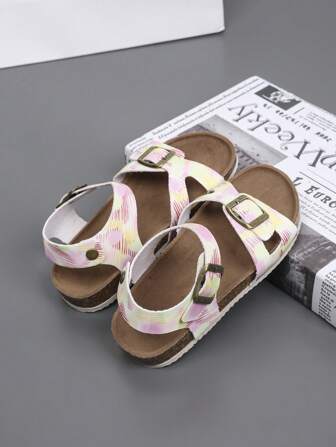 2024 New Unisex Kids Thick Sole Buckle Sandals, Summer Casual Outdoor Anti-Slip Comfortable Minimalist Design