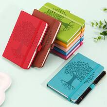 Carnet de notes portable de style rétro format A6, mini bloc-notes minimaliste de poche, pages intérieures à grille blanche, petit journal intime, cahier de croquis, cadeau de récompense pour étudiant, 8 options de couleurs, fournitures scolaires, rentrée des classes