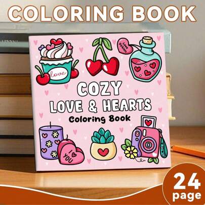 1 Libro para colorear relajante - 24 páginas gruesas, imágenes interesantes, relájese a sí mismo, caliente su vida, un libro de colorear artístico para adultos para reducir el estrés., Día de la Madre, Regalo para mamá, Regreso a la escuela, Útiles escolares