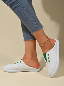 Damen Slip-On Lässig Sportschuhe, modisch & bequem für den Alltag, Badminton, Studentenkasual-Outfit, Sportschuhe