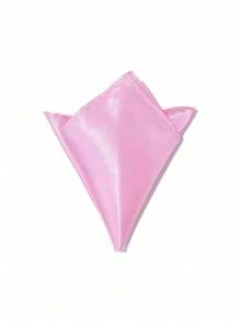 1 pièce de pochette carrée de poche de costume pour garçon, en couleur unie. Accessoire de poche de costume tuxédo de style britannique, écharpe de poche pour événement formel