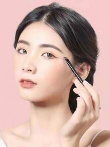 Angled Edge Eyeliner & Eyebrow Makeup Brush, Fine Precise Tip For Lining Eyes,Eyebrow Brush,Eyeshadow Brush,Spoolie,Spoolie Brush - Multicolor - View 3